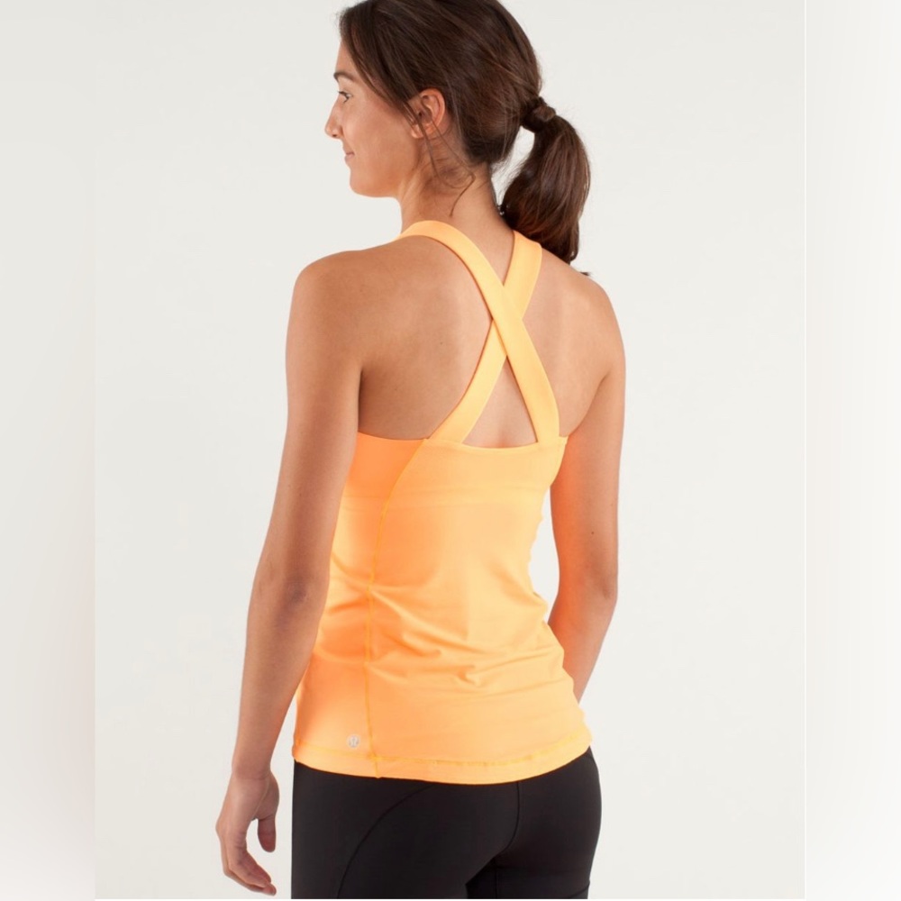 Lululemon Spin It To Win It Tank in Creamsicle Pop